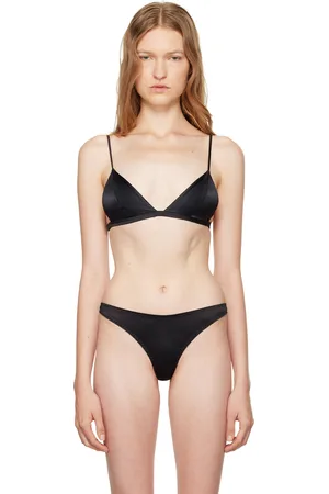 FLEUR DU MAL Black Luxe Triangle Bra