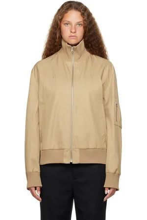 Maison Margiela Beige Zip Bomber Jacket
