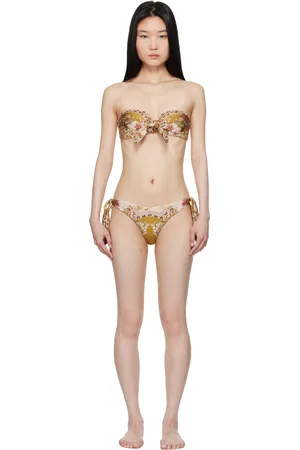 ZIMMERMANN Tan Wylie Scarf Tie Bikini