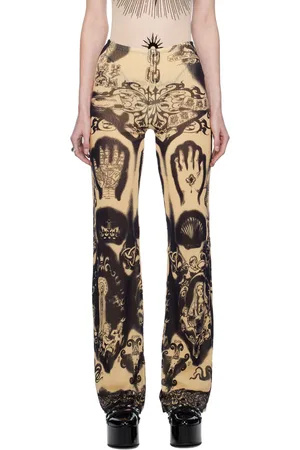 Jean Paul Gaultier Beige Flared Lounge Pants