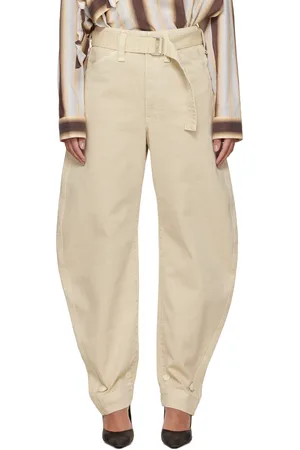 LEMAIRE Beige Belted Tapered Jeans