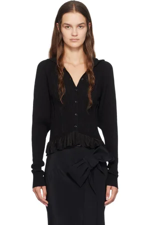 Simone Rocha Plaited Tinsel Hood Cardigan