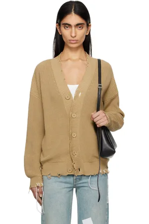 Maison Margiela Beige Eaten Knit Cardigan