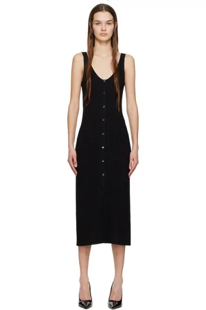 HUGO BOSS Black Sleeveless Midi Dress