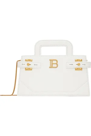 Balmain White Small B-Buzz Bag