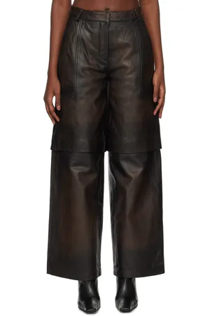 Holzweiler Brown Edda Leather Pants