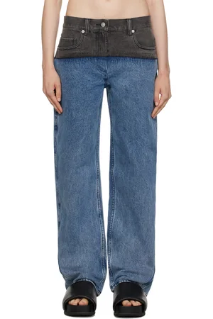 3.1 Phillip Lim Blue & Gray Slouchy Jeans
