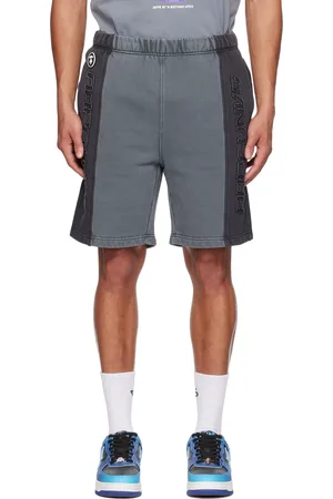 A Bathing Ape Gray Moonface Shorts