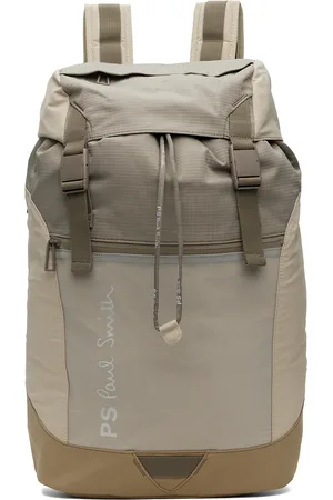 Paul Smith Beige Paneled Backpack