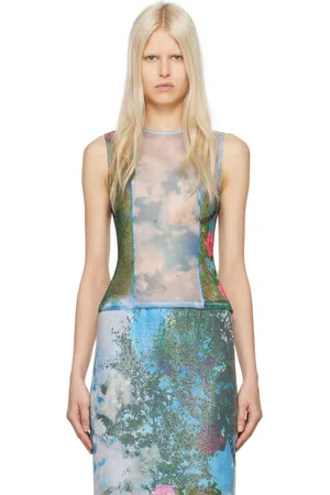 CHRISTOPHER ESBER Blue & Green Lucid Viva Blouse