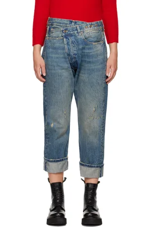 R13 Blue Crossover Jeans