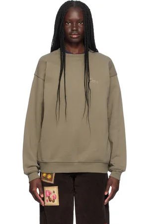 DIME Taupe Classic Small Logo Sweatshirt