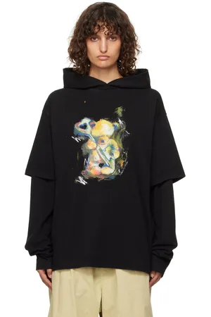 We11 Done Teddy Bear Layered Hoodie