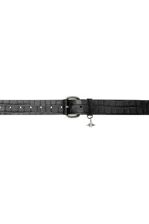 Vivienne Westwood Gray Wide Alex Charm Belt