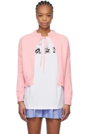 Marni Pink Worn Ribs Sweater