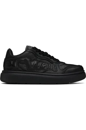 Alexander Wang Black Puff Pebble Leather Sneakers