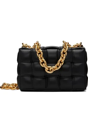 Bottega Veneta Black Chain Cassette Shoulder Bag