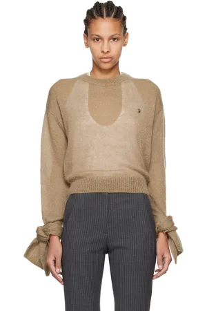 COPERNI Brown Knotted Sleeve Sweater