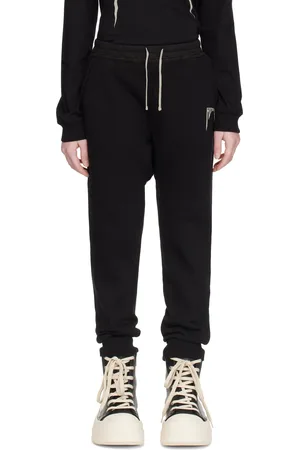 Rick Owens Kids Black Porterville Drawstring Sweatpants