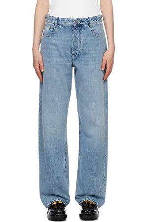 Bottega Veneta Blue Straight-Leg Jeans