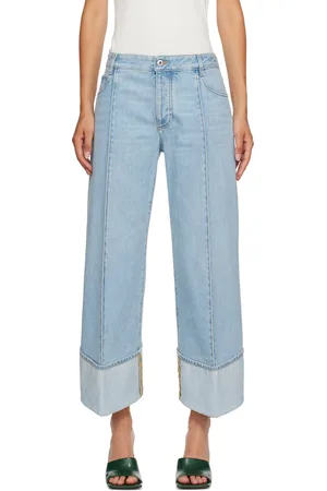 Bottega Veneta Blue Curved Shape Jeans
