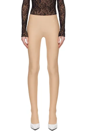 Abra Beige Recycled Nylon Leggings