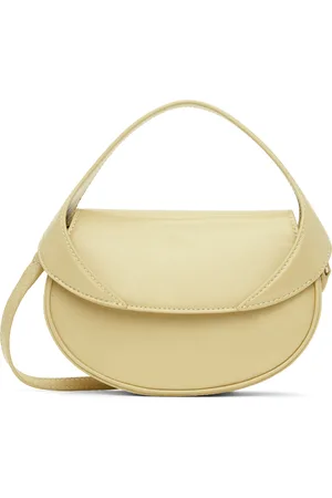 By Far Off-White Hari Creased Leather Bag