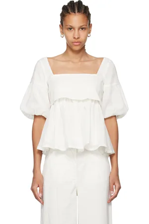 Staud Off-White Darla Blouse