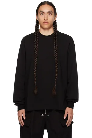 Rick Owens Black Crewneck Sweatshirt