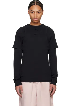 Abra Black Overlayered T-shirt