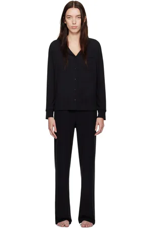 SKIMS Black Soft Lounge Pyjama Set