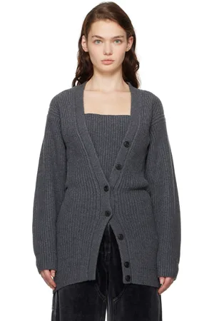 Alexander Wang Gray Pre-Styled Twinset Cardigan