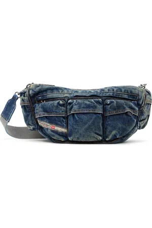 Diesel Blue Travel 3000-Multipocket Denim Bag