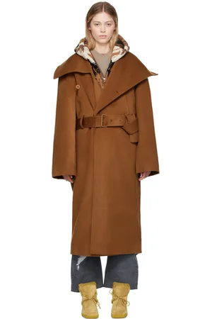 J.W.Anderson Brown Wrap Coat