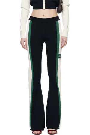 Palm Angels Navy & Off-White Racing Knit Lounge Pants