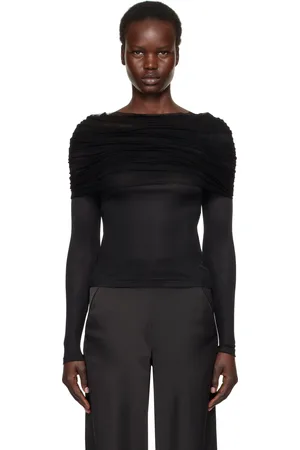 CHRISTOPHER ESBER Sonora Veiled Long Sleeve Top