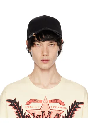 Balmain Black Mini Stars Stud Ring Cap