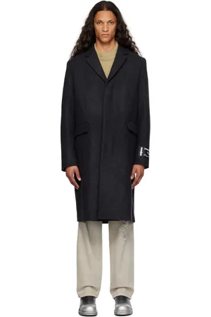 Acne Studios Gray Single-Breasted Coat