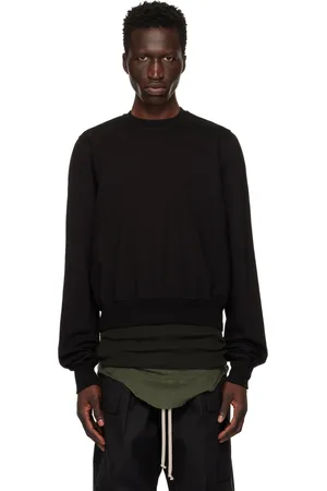 Rick Owens Black Porterville Crewneck Sweatshirt