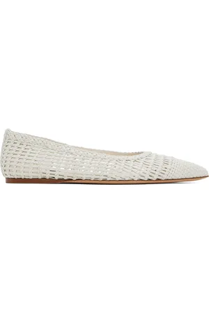 GABRIELA HEARST Off-White Aurora Braided Ballerina Flats