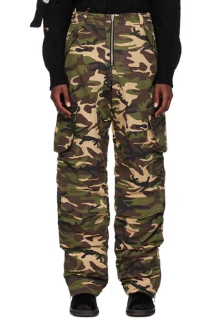 Andersson Bell Green Camouflage Reversible Cargo Pants