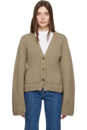 Khaite Taupe Scarlet Cardigan