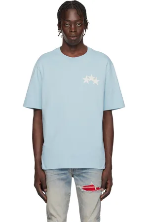 AMIRI Blue Three Star T-shirt