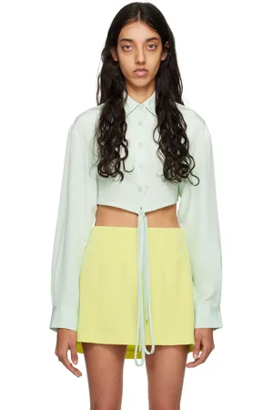 CHRISTOPHER ESBER Blue Cropped Shirt