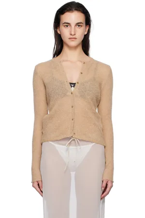 Paloma Wool Tan Button Alone Cardigan