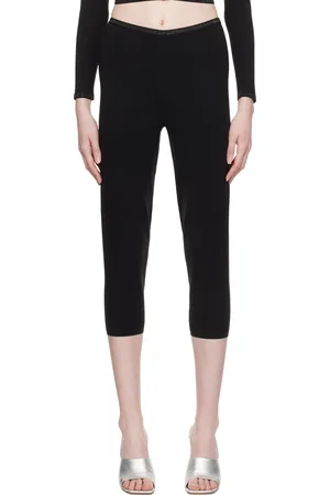 Alexander Wang Black Crystal Leggings