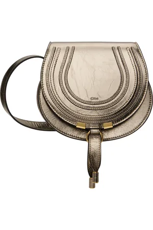 Chloé Silver Small Marcie Saddle Bag