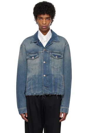 Maison Margiela Blue Raw Edge Denim Jacket