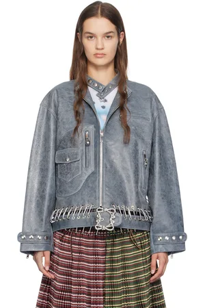 Chopova Lowena Carabiner Leather Jacket