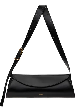 Jil Sander Black Cannolo Grande Bag